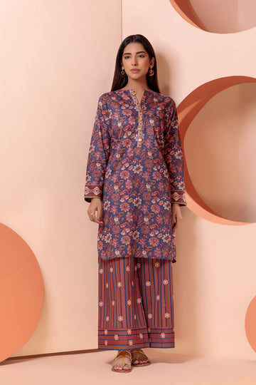 Bonanza Satrangi Blue Lawn Suit Ask222p17 Eid Pret 2022 Online Shopping